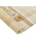 Beliani Geflochtener Teppich YELMEZ in Beige - (W) 160 x (H) 1.5 x (L) 230 cm