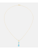 Diamant L'éternel Kette mit Anhänger, mit Blautopas, 375 Gelbgold