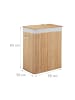 relaxdays 2 x Wäschekorb in Natur - (B)55 x (H)63 x (T)35 cm