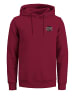 Jack & Jones Warmer Basic Hoodie Logo Kapuzen Sweater Pullover COSTREET in Rot