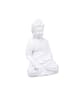 relaxdays Buddha Figur in Weiß - (B)19,5 x (H)30 x (T)12 cm