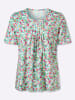 Sieh an! Kurzarmshirt in aquamarin-apfel-bedruckt