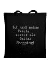 Mr. & Mrs. Panda ToteBag Spruch Tragetasche Freude mit Spruch in Schwarz