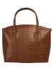 Cluty Handtasche echt Leder in cognac