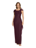 Vera Mont Abendkleid im Glitzer-Look in Grey/Dark Red