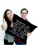 Mr. & Mrs. Panda Kissen Wundern Sie sich nicht,... mit Spruch in Schwarz