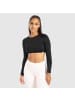 SMILODOX Crop Longsleeve Bethy Seamless in Schwarz