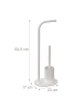 relaxdays WC Garnitur in Weiß - (B)23 x (H)64,5 x (T)17 cm
