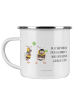 Mr. & Mrs. Panda Becher Hummeln Kleeblatt mit Spruch in Weiß