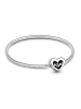 GNOCE Sterling Silber Mom Herz Armband 20 cm