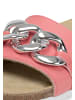 VITAFORM olivenblattgegerbtes Softnappaleder Pantoletten in soft pink