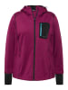 Ulla Popken Sweatjacke in brombeere