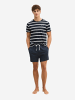Marc O'Polo Pyjama Mix N Match in dark navy stripe/dark navy
