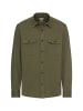 Camel Active Langarm Hemd aus Baumwolljersey in Khaki