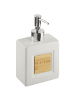 Beliani 4-tlg Badezimmer-Zubehör KOUROU in Beige/Braun
