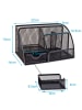 Intirilife Tisch Organizer Schreibtisch Organizer Stiftehalter 22 x 14 x 13 cm in Schwarz