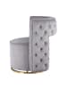 Kayoom Sessel Drehsessel Beverly in grau - gold