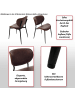 MCW 6er-Set Esszimmerstuhl O45, Natur, weiß