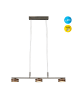 näve LED Pendelleuchte "TRIBERG" in braun - (L)75 cm x (B)10 cm x (H)80 cm - EEK G