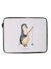 Mr. & Mrs. Panda Notebook Tasche Pinguin Angler ohne Spruch in Weiß