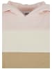 Urban Classics Urban Classics Damen Girls Oversized 3-Tone Hoody in pink/whitesand/unionbeige