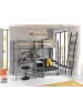 58 aufm Kessel HOCHBETT Karolina 208x175x105/206 aus Massivholz in grau