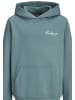 JACK & JONES Junior Hoodie 'Dust Script' in blau
