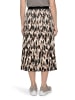 Betty Barclay Plisseerock mit Gummizug in Beige/Schwarz
