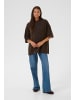 Kaffe Strickpullover KAniel Baggy fit in Chocolate Brown Melange