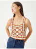 KOTON Tanktop in Beige Gemustert