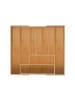 relaxdays Besteckkasten in Natur - (B)49,5 x (H)5 x (T)44,5 cm