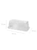 Excellent Houseware Kuchenglocke, Kunststoff in Transparent, 38,5 x 19 x 15 cm