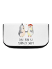 Mr. & Mrs. Panda Beautytasche Pinguin Heirat mit Spruch in Weiß