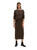 Marc O'Polo Feinstrickrock slim in Burnt Coffee