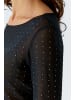 Oui Langarmshirt in black