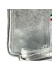 Florence Florence Umhängetasche, Handtasche Leder silber ca. 12cm