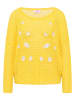 myMo Damen Strick Pullover in Gelb