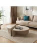 CALICOSY 2er-Set Tischs  in Kaschmir - (W) 90  x (H) 35  x (L) 90  cm