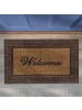 relaxdays Fußmatte "Welcome" in Braun/ Natur - (T)45 x (B)75 cm