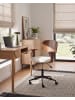 Beliani Bürostuhl GUNNISON in Braun/Weiß - (W) 63 x (H) 74 x (L) 63 cm
