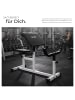 tectake Curlbank  rutschfest, 98 x 65 x 94 cm, schwarz/weiß