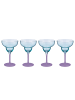 Butlers Margaritaglas COCKTAIL NIGHT 4er-Set in Türkis