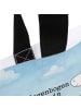 Mr. & Mrs. Panda Shopper Einhorn Regenbogen Design mit Spruch in Weiß