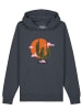 wat? Apparel Sweatshirt Kaktus im Sonnenuntergang in India Ink Grey
