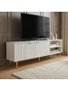 FineBuy TV- und Lowboards in Weiß / Spanplatte / 150x39x51