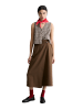 Marc O'Polo DENIM Wadenlanger Rock flared in Hazelnut Brown
