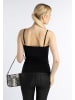 faina Damen Top Mit Spitze in schwarz