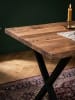 KADIMA DESIGN Esszimmertisch 120x60x76 cm Massivholz / Metall Esstisch