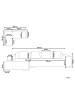 Beliani Ecksofa LUNGO in Weiß - (W) 285 x (H) 62 x (L) 160 cm