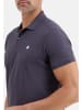 Lerros Poloshirt Basic in Grau / schwarz